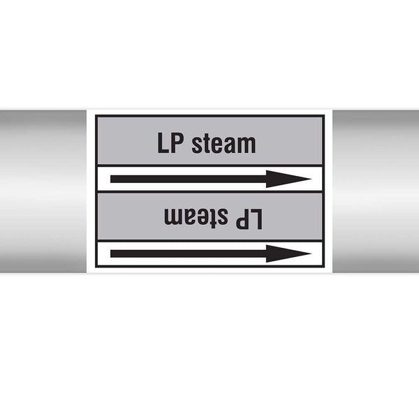 N023052 - Brady Pipe Marker On Roll - Steam Lp Steam 100.00mm x 33m