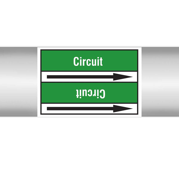 N022960 - Brady Pipe Marker On Roll Circuit 100mm x 33 m