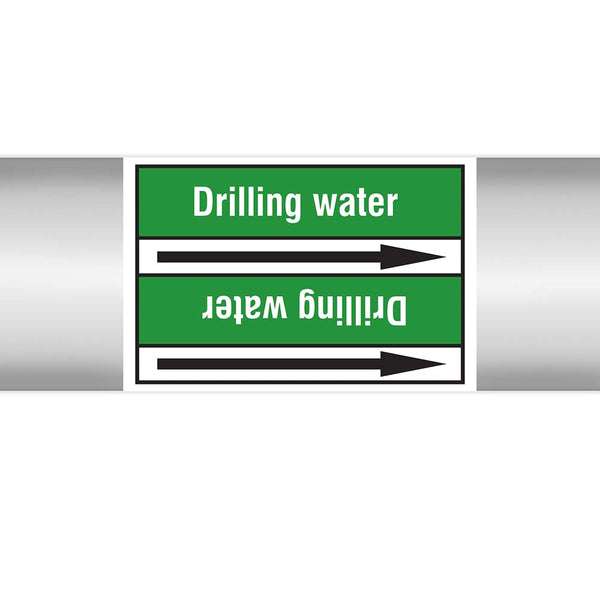 N022967 - Brady Pipe Marker On Roll Drilling Water 100mm x 33 m