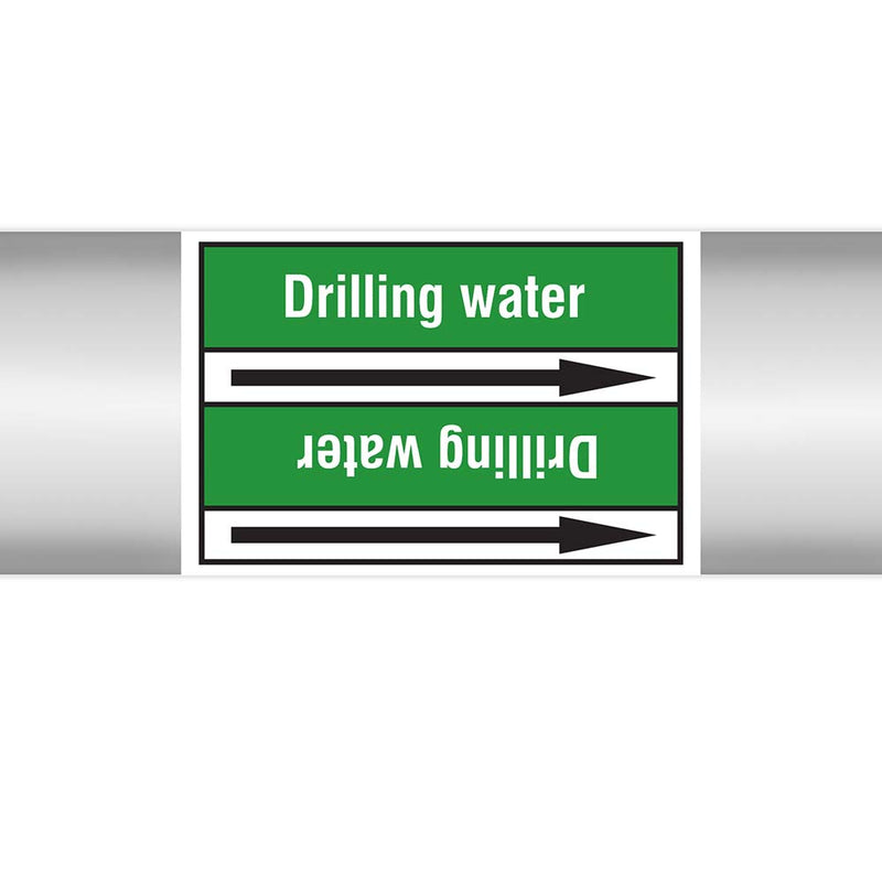 N022967 - Brady Pipe Marker On Roll Drilling Water 100mm x 33 m