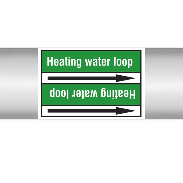 N022972 - Brady Pipe Marker On Roll Heating Water Loop 100mm x 33 m