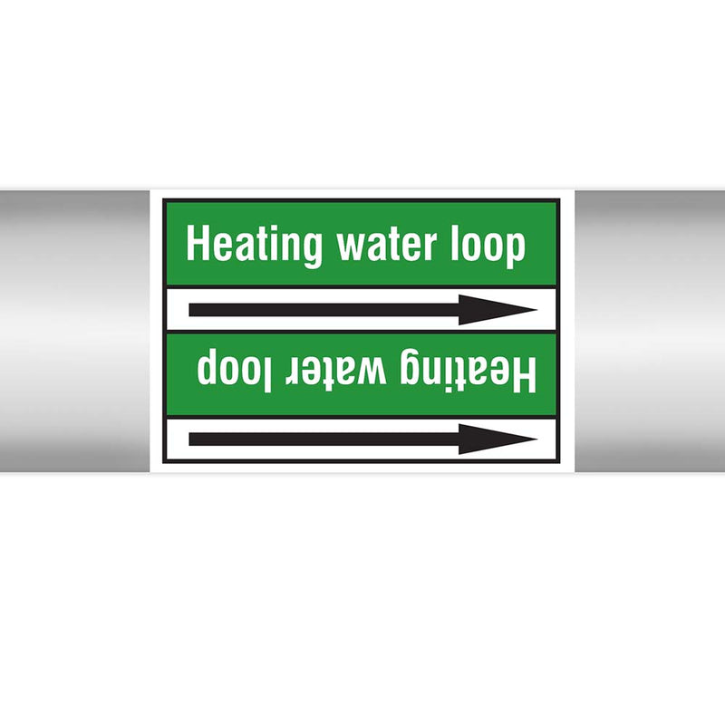 N022972 - Brady Pipe Marker On Roll Heating Water Loop 100mm x 33 m