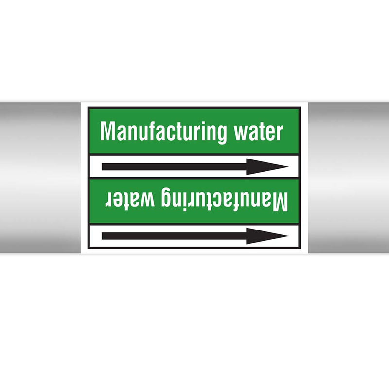 N023084 - Brady Pipe Marker On Roll Manufacturing Water 100mm x 33 m