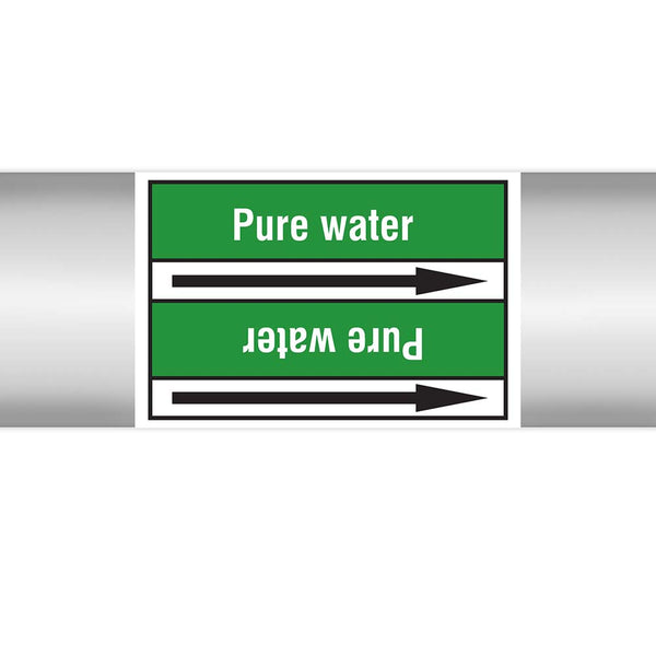 N023089 - Brady Pipe Marker On Roll Pure Water 100mm x 33 m