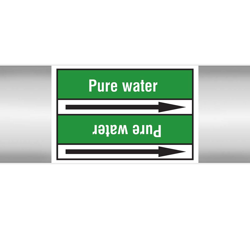N023089 - Brady Pipe Marker On Roll Pure Water 100mm x 33 m