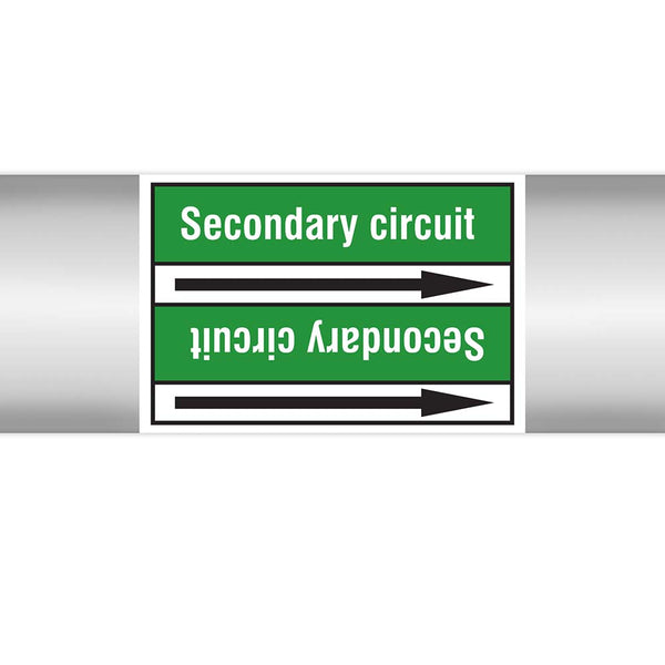 N022997 - Brady Pipe Marker On Roll Secondary Circuit 100mm x 33 m