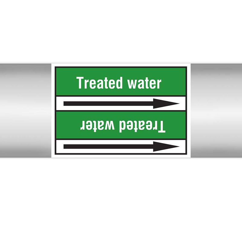 N023102 - Brady Pipe Marker On Roll Treated Water 100mm x 33 m