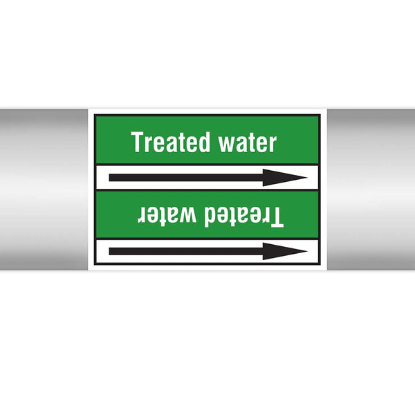 N023002 - Brady Pipe Marker On Roll Treated Water 100mm x 33 m