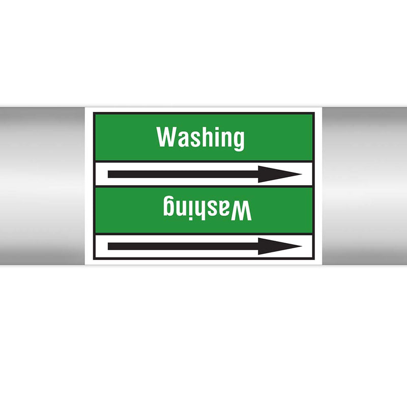 N023105 - Brady Pipe Marker On Roll Washing 100mm x 33 m