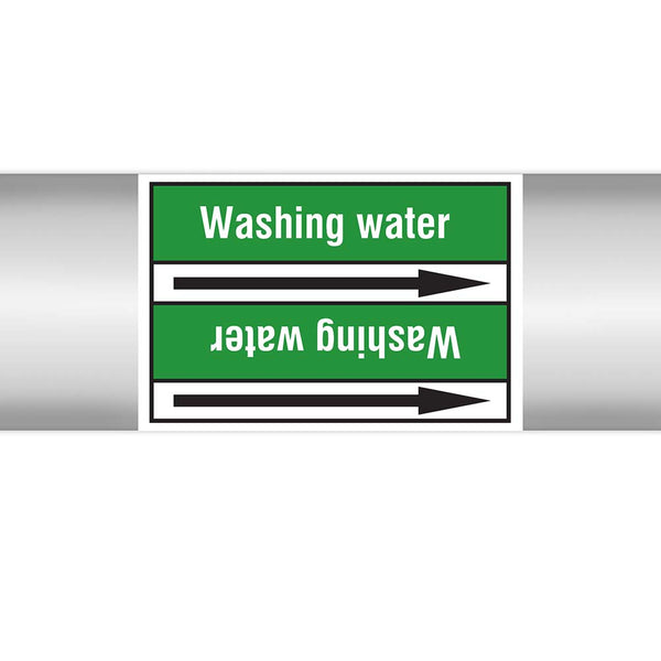 N023006 - Brady Pipe Marker On Roll Washing Water 100mm x 33 m