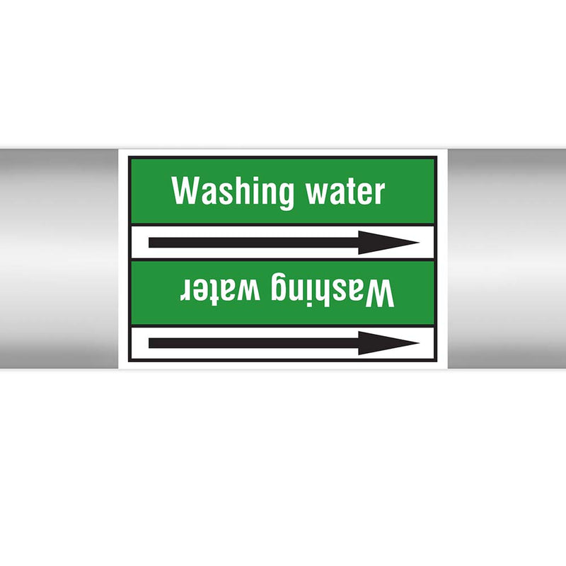 N023006 - Brady Pipe Marker On Roll Washing Water 100mm x 33 m