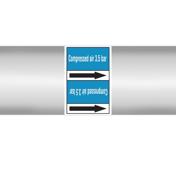 N023013 - Brady Pipe Marker On Roll Compressed Air 3.5 Bar 100.00mm x 33m