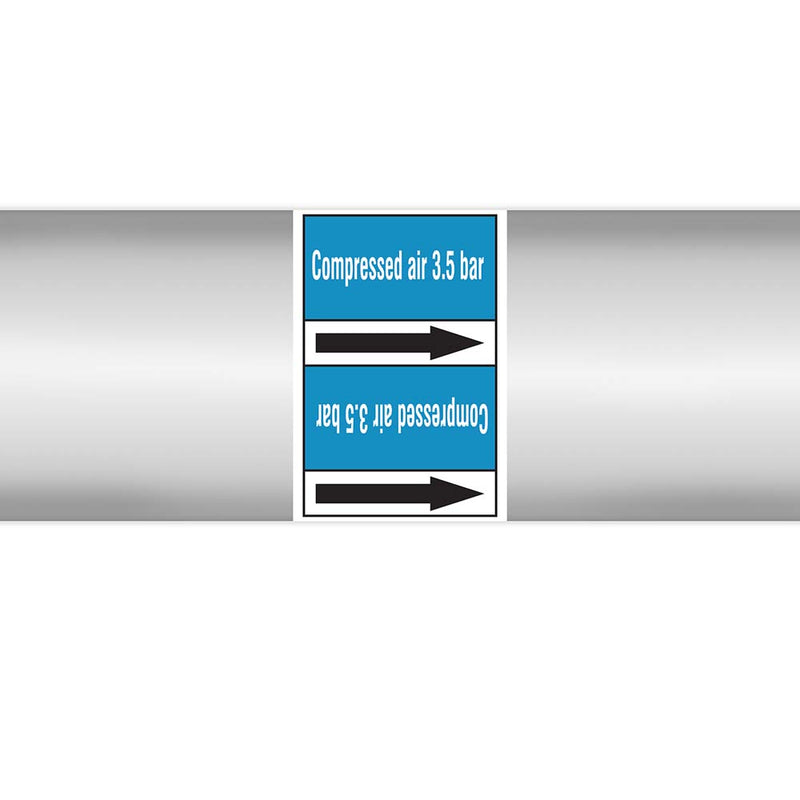 N023013 - Brady Pipe Marker On Roll Compressed Air 3.5 Bar 100.00mm x 33m