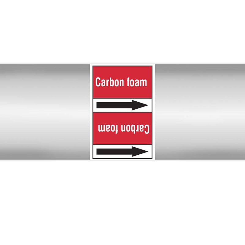 N023026 - Brady Pipe Marker On Roll Carbon Foam 100.00mm x 33m
