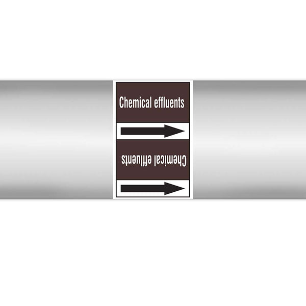 N023030 - Brady Pipe Marker On Roll Chemical Effluents 100mm x 33 m