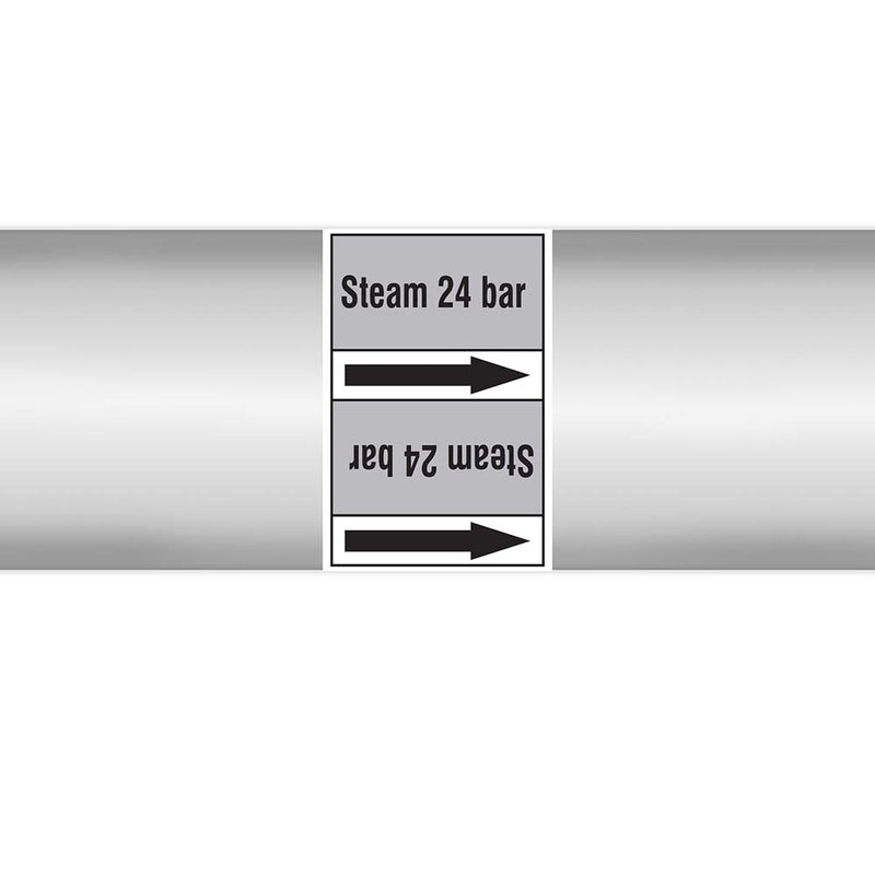 N023054 - Brady Pipe Marker On Roll - Steam 24 Bar 100.00mm x 33m