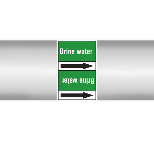 N023059 - Brady Pipe Marker On Roll Brine Water 100mm x 33 m