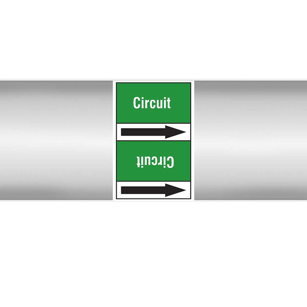 N023060 - Brady Pipe Marker On Roll Circuit 100mm x 33 m