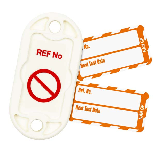 Brady Scafftag Nanotag Kit Next Test Date Orange on White