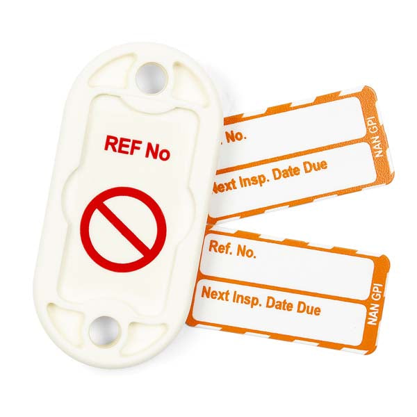 Brady Scafftag Nanotag Kit Next Test Date White on Orange
