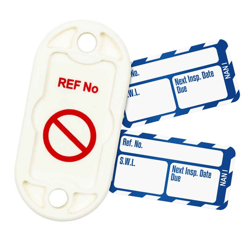 Brady Scafftag Nanotag Kit Safe Working Load Next Inspection Date Due White on Blue