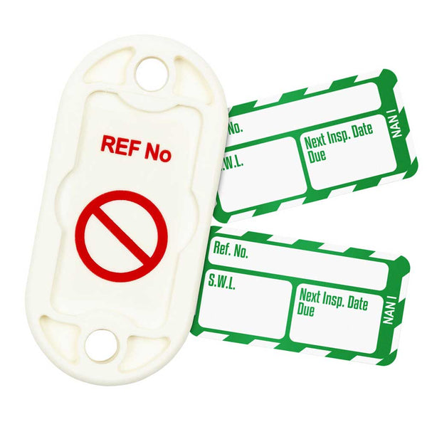 Brady Scafftag Nanotag Kit Safe Working Load Next Inspection Date Due White on Green