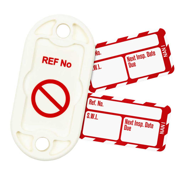 Brady Scafftag Nanotag Kit Safe Working Load Next Inspection Date Due White on Red