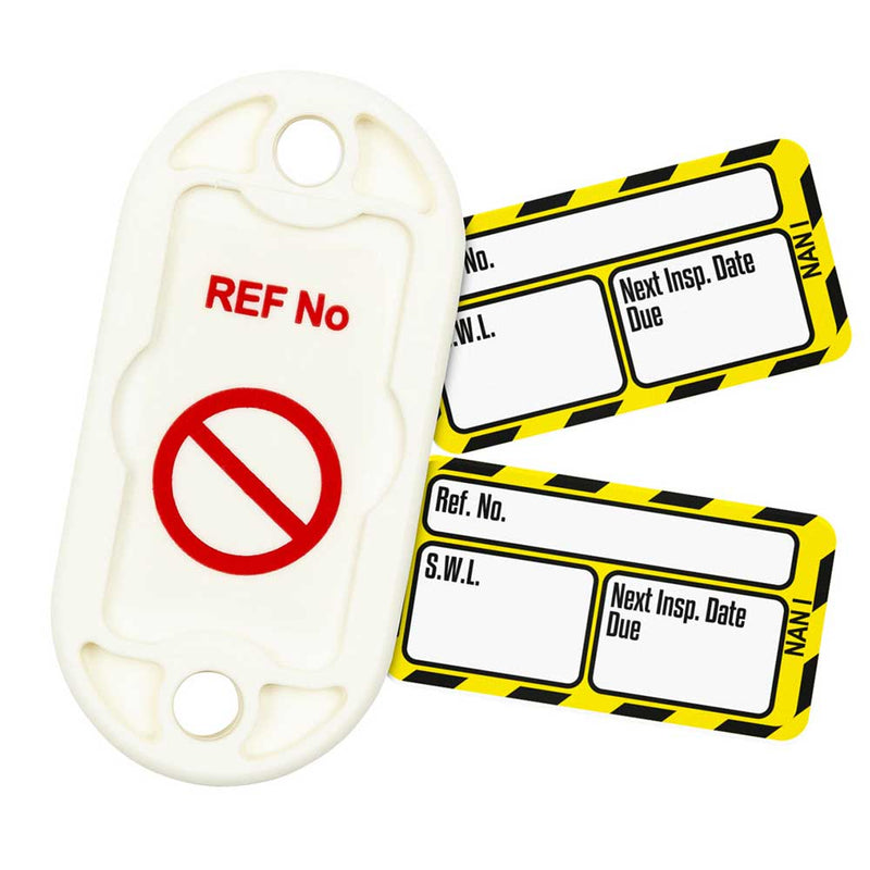 Brady Scafftag Nanotag Kit Safe Working Load Next Inspection Date Due Black on Yellow