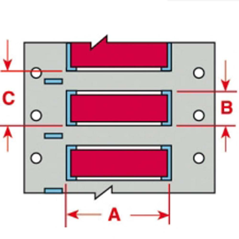 Brady PermaSleeve Wire Marking Sleeves 50.80 mm x 16.40 mm - 3PS-375-2-RD