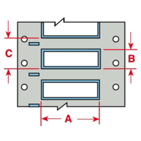 PS-500-2-WT-S-2 - Brady PermaSleeve Wire Marking Sleeves 25.40mm x 21.60mm