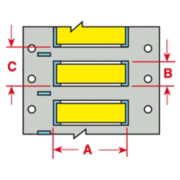 PS-1000-2-YL-2 - Brady PermaSleeve Wire Marking Sleeves 25.40mm x 42.16mm