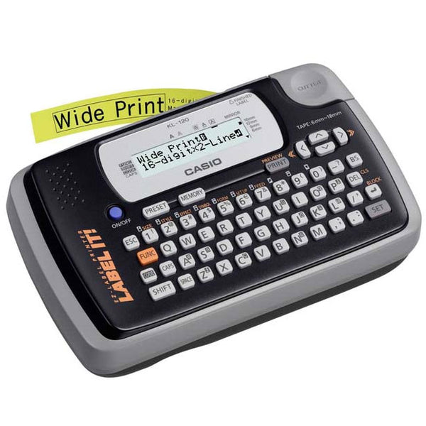 Casio KL-120 Label Printer - Labelzone