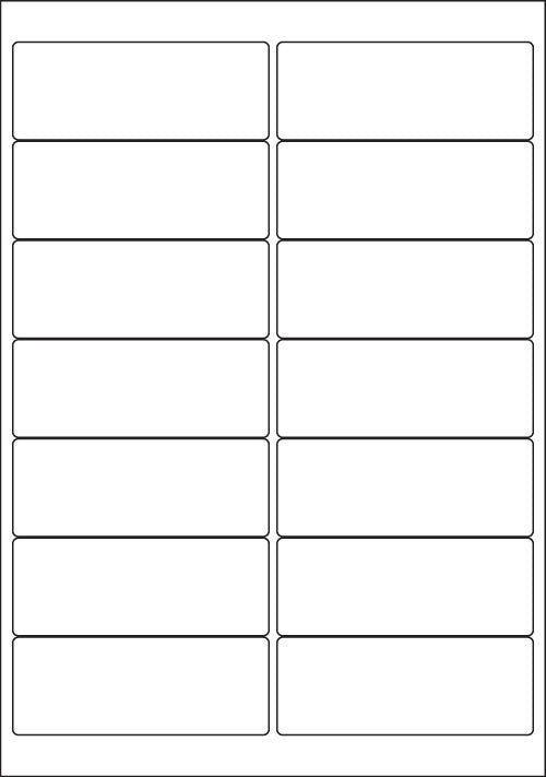 White A4 Labels 14 Per Sheet. 500 Sheets Per Box - Labelzone