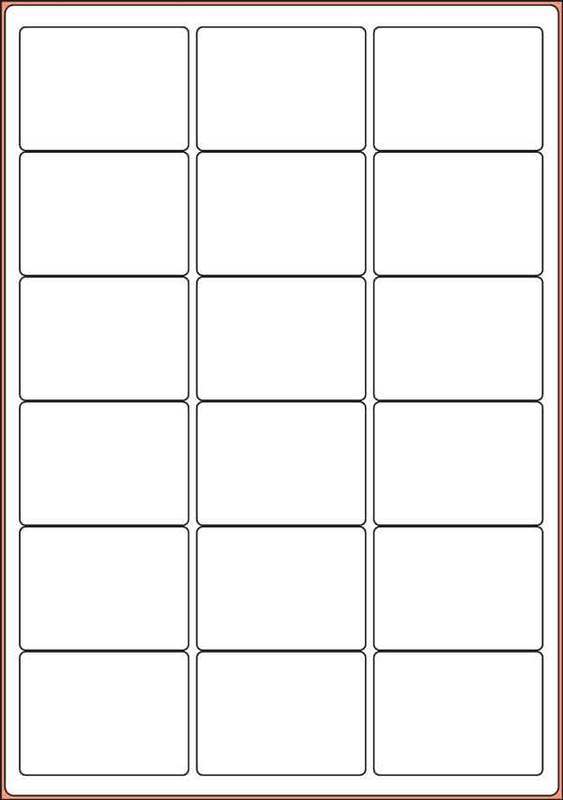 White A4 Labels 18 Per Sheet 500 Sheets Per Box - Labelzone