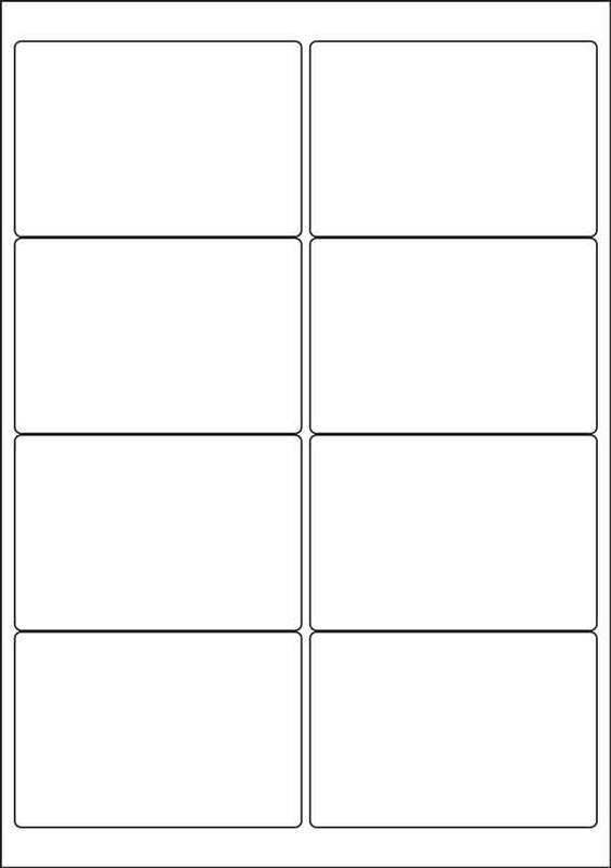White A4 Labels 8 Per Sheet. 500 Sheets Per Box - Labelzone