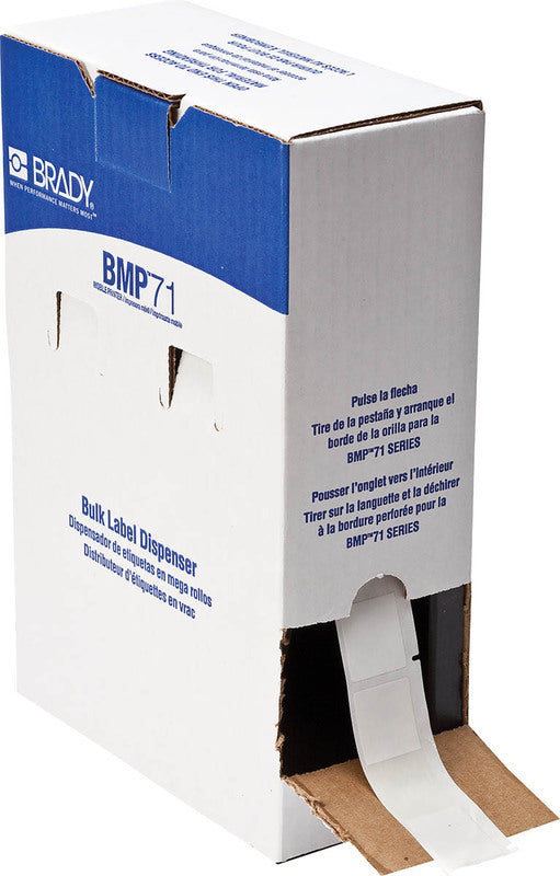 BM71-64-427 Brady BMP 71 Self Laminating Labels - 25.4 x 85.72 - Labelzone