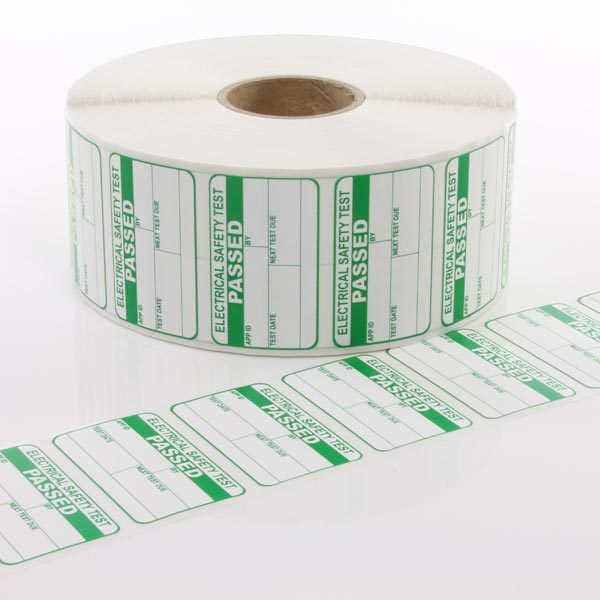 50mm x 30mm (2200 Roll) PASSED PAT Labels - BULK ROLL - Labelzone