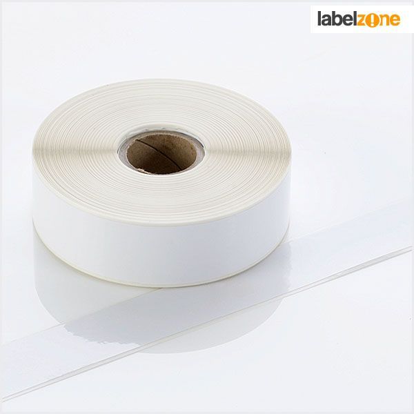 Q-PP025WT - White Continuous Self-Adhesive Tape - Permanent Adhesive - 25mm wide - Labelzone