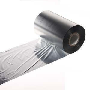 Q-R110SLG - 110mm wide - Mirrored Silver General Print Ribbon - Labelzone