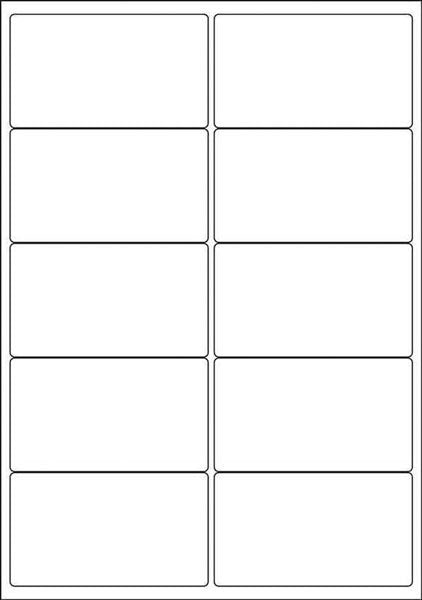White A4 Labels 10 Per Sheet. 500 Sheets Per Box - Labelzone