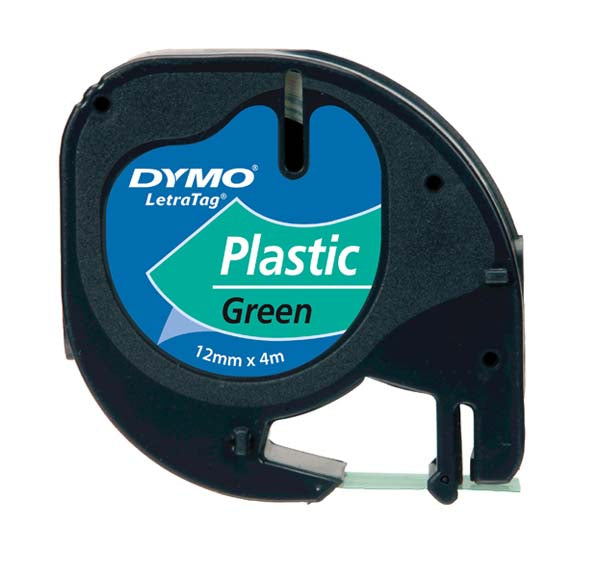 Dymo LetraTag S0721640 Tape 12mm Acid Green Plastic - Labelzone