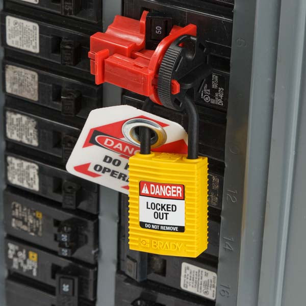 150180 Brady SafeKey Padlocks Red 33mm