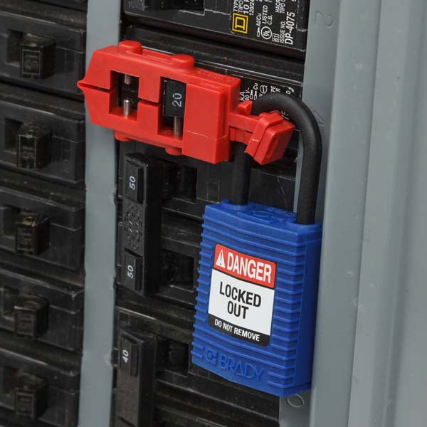 150180 Brady SafeKey Padlocks Red 33mm