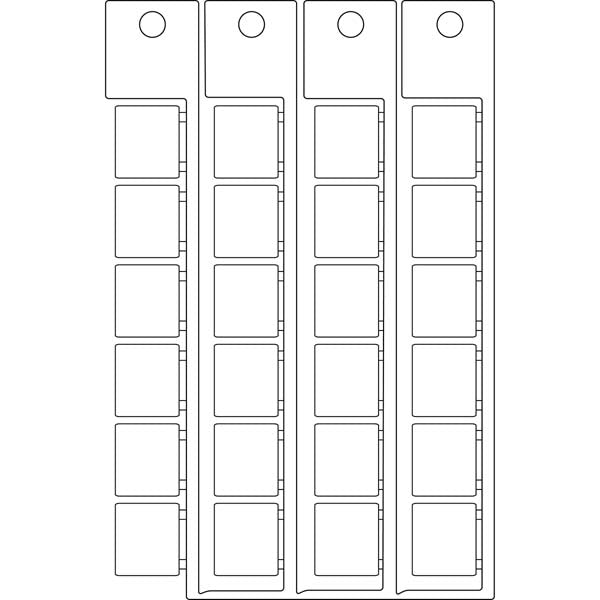 White Tag for BSP41 Printers 15mm x 17mm - T1517B