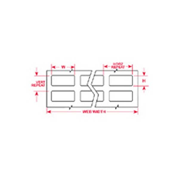 THT-14-497-10 Brady IP Printer Low-Profile Polyimide Labels - Labelzone