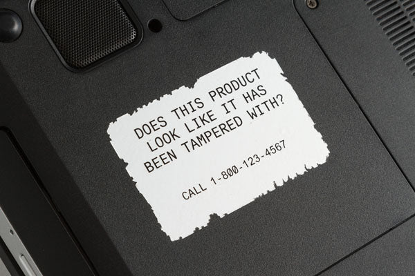B30-18-438 - Silver Brady BBP33 Tamper-Evident Metallised Labels 76.20 mm x 25.40 - Labelzone