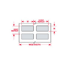 THT-37-434-10 Brady IP Printer Metallised Polyester Labels - Labelzone