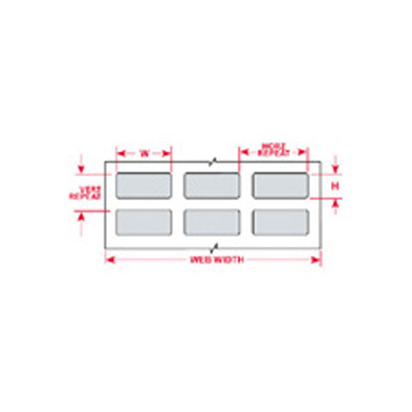 THT-5-435-10 Brady IP Printer Metallised Polyester Labels - Labelzone