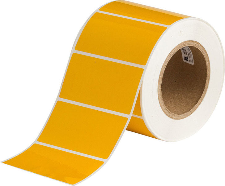 THT-55-423-1-YL Brady BradyBondz Polyester Labels Yellow 50.80mm x 101.60mm