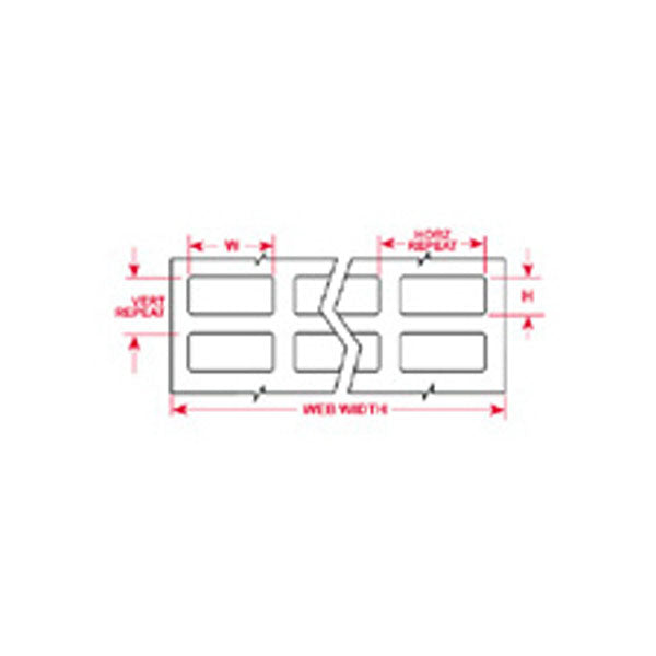 THT-70-457-20 Brady IP Printer High Temperature Polyimide Labels - Labelzone